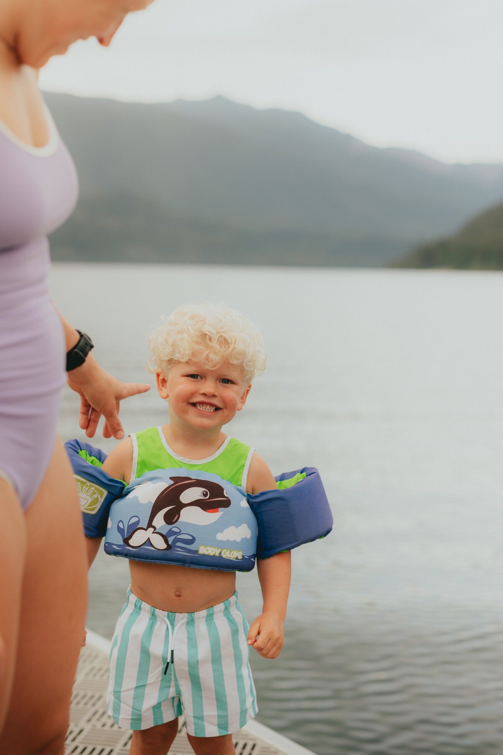 Photo of a little boy smiling at the camera taken by a chilliwack photographer
